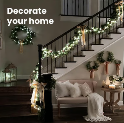 Guirlande lumineuse LED en fil de cuivre effet grappe