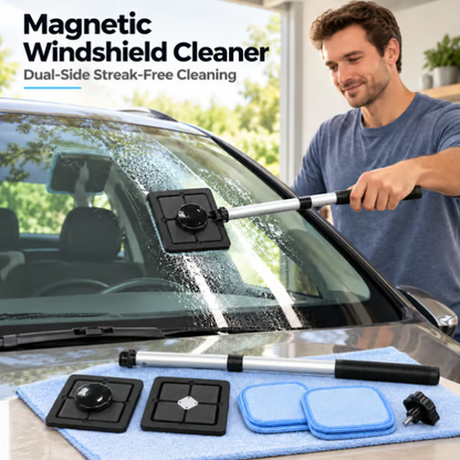 Nettoyeur de vitres de voiture magnétique double face