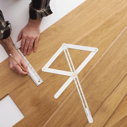 Règle de précision : Rapporteur d'angle professionnel multi-angles pour la construction