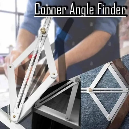 Règle de précision : Rapporteur d'angle professionnel multi-angles pour la construction