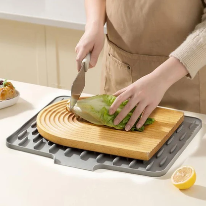 Tapis en silicone multifonctionnel séchant et résistant à la chaleur