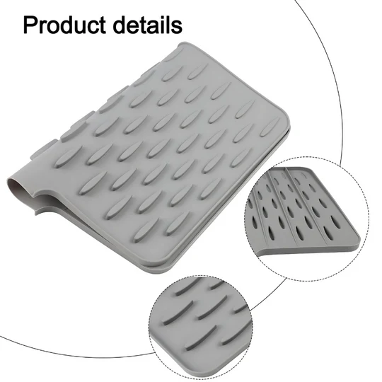 Tapis en silicone multifonctionnel séchant et résistant à la chaleur