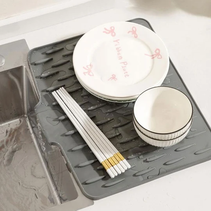 Tapis en silicone multifonctionnel séchant et résistant à la chaleur