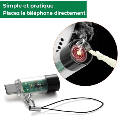 Mini briquet plasma - Rechargeable par USB-C