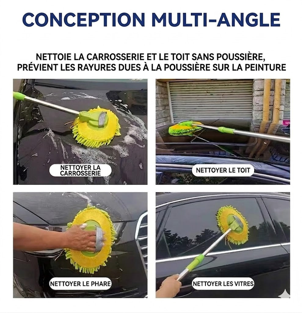 Balai de lavage de voiture télescopique