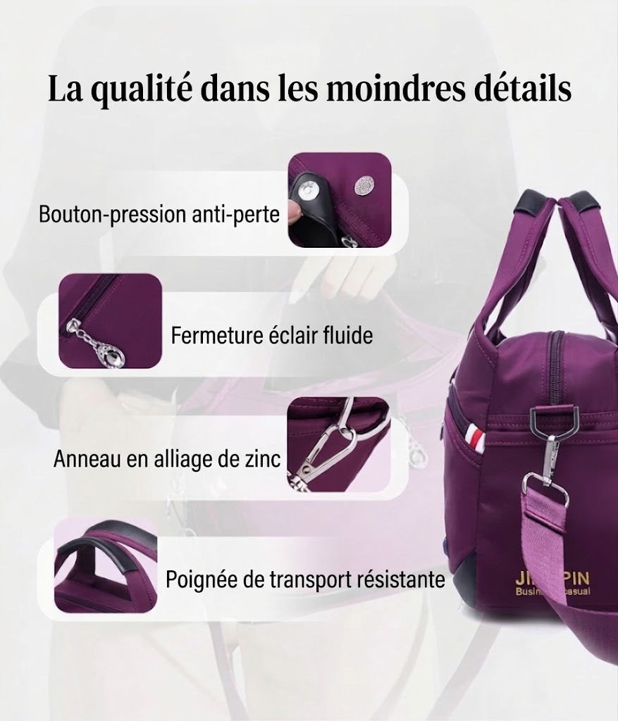 Sac bandoulière élégant de grande capacité