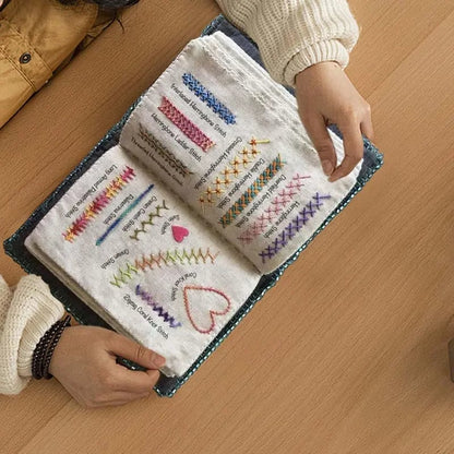 🌈Idéal pour débutants💕 Livret d'apprentissage des points de broderie
