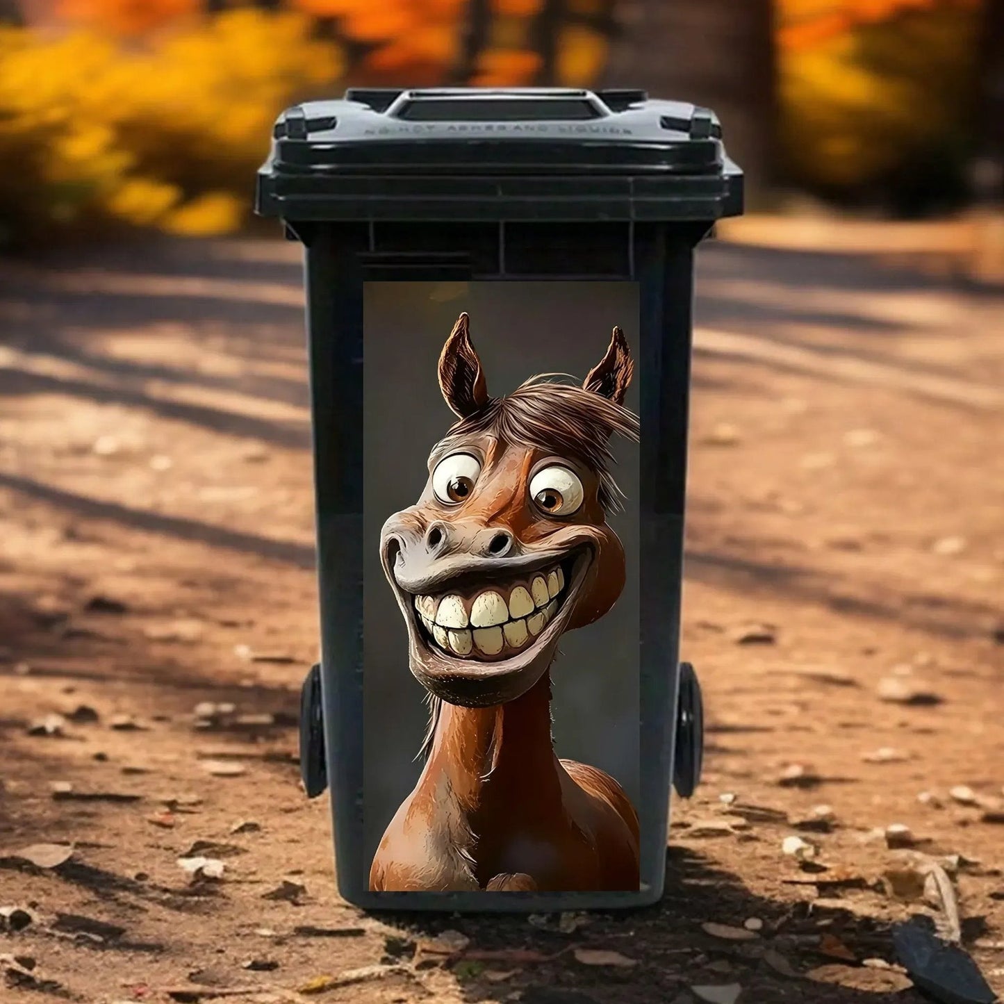 Autocollants créatifs pour poubelles – Motifs de dessins animés colorés