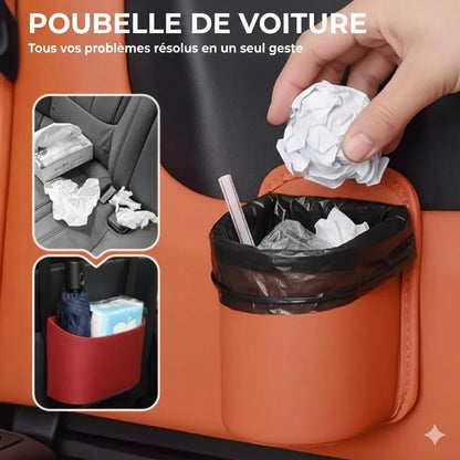 Porte-gobelet de voiture en cuir 2-en-1