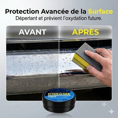 Pâte de réparation pour placage chrome