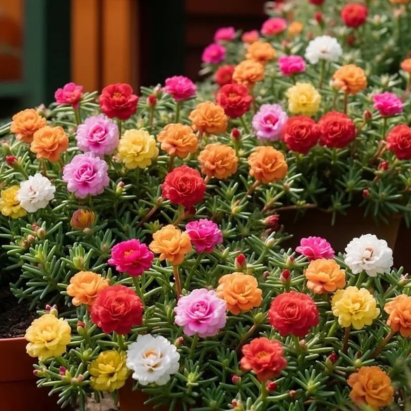 🌸 Mélange de 1000 Graines de Pourpier – 🌿 Roses du Soleil