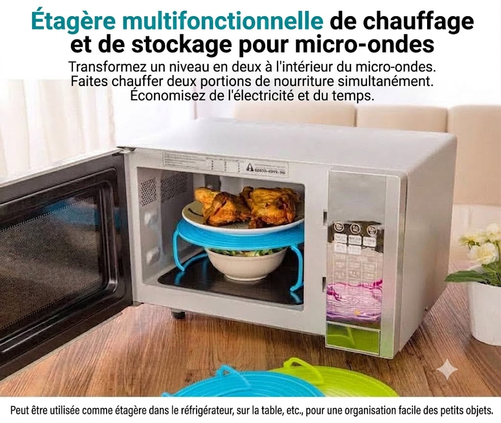 Plateau pliable pour micro-ondes