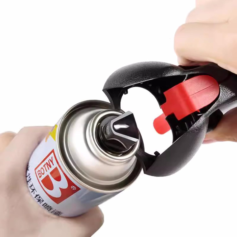 Poignée premium pour bombe aérosol - Design réutilisable et robuste - Facilite la pulvérisation