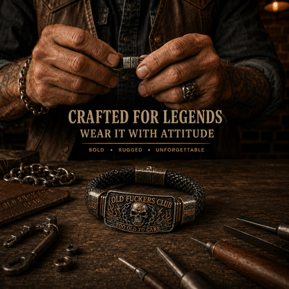 ☠️ Old Guys Club & Wild & Free 🪓 | Bracelet vintage édition limitée 2026