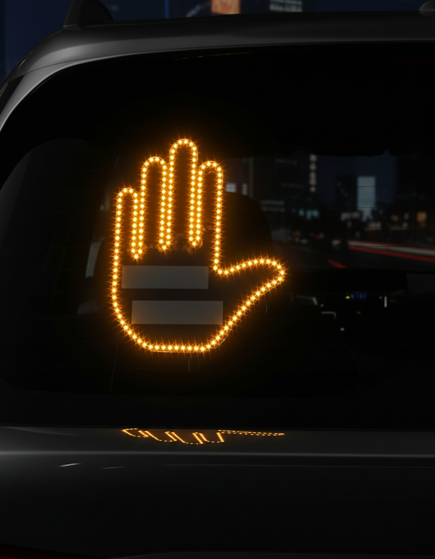 Feux de voiture LED en forme de main