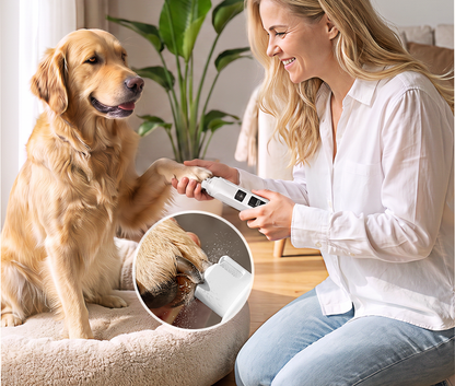 Lime à ongles électrique pour animaux avec indicateur de batterie LED