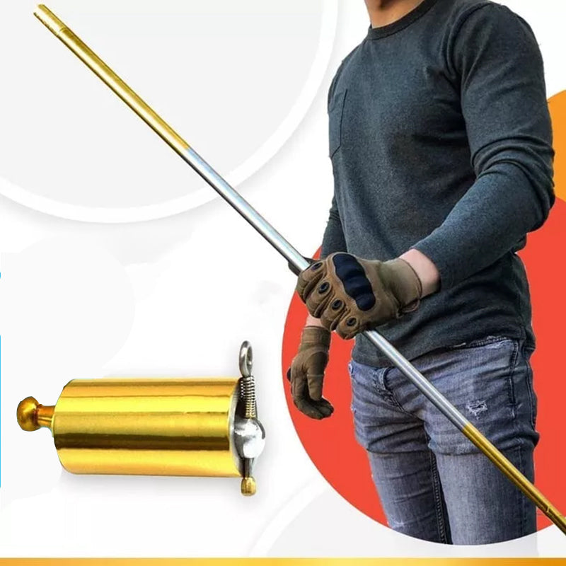DefenceStick - Bâton de défense télescopique rétractable en métal