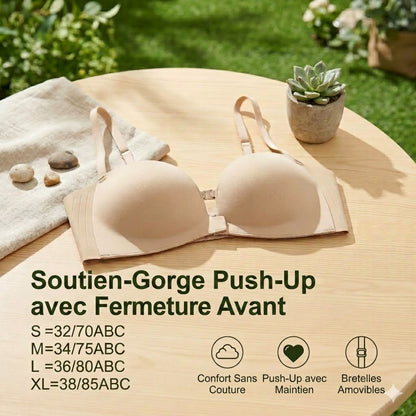 Soutien-gorge push-up avec fermeture sur le devant
