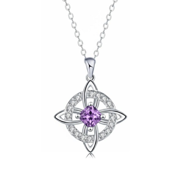 Collier Nœud de Sorcière Mystique avec Pierre de Naissance