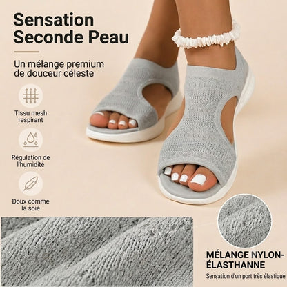 Sandales plates confortables et respirantes