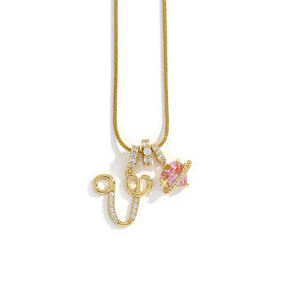 Élégant collier avec pendentif cœur