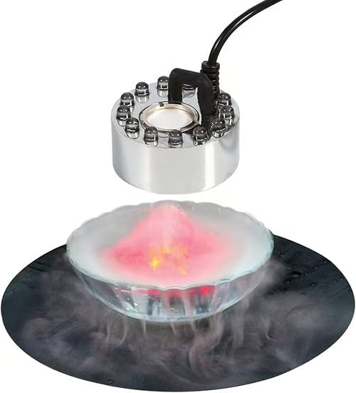 Brumisateur à ultrasons 12 LED – Crée une brume fraîche et une lumière colorée