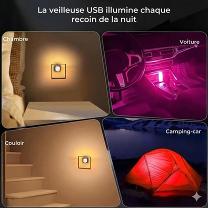 Lampe LED USB pour voiture