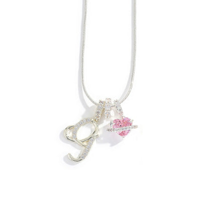 Élégant collier avec pendentif cœur