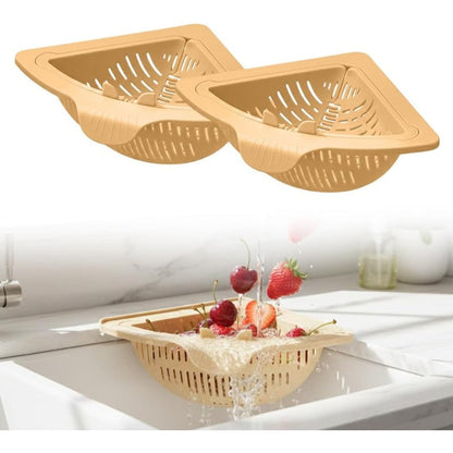Passoire d'angle magnétique pour évier – Panier à déchets pour évier