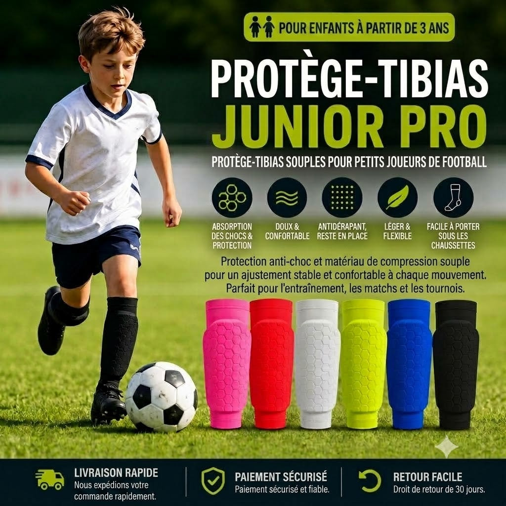 Protège-tibias professionnels pour jeunes