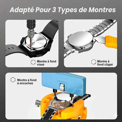 Kit de réparation de montres professionnel