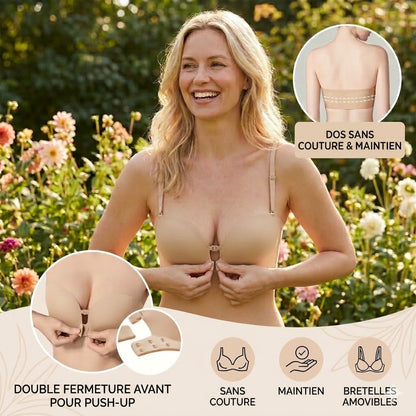Soutien-gorge push-up avec fermeture sur le devant