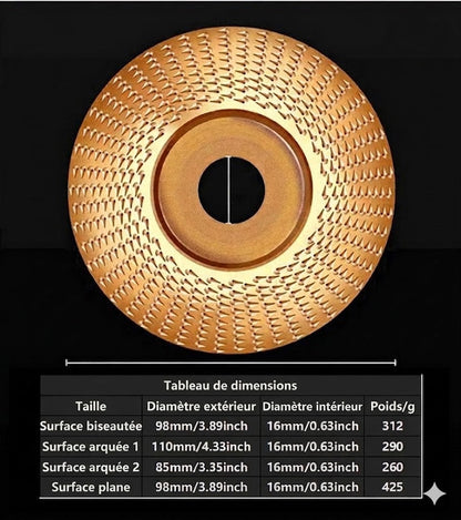 ⚙️ Disques de meulage pour le travail du bois – Coupe rapide, tranchants et durables, adaptés aux meuleuses d'angle