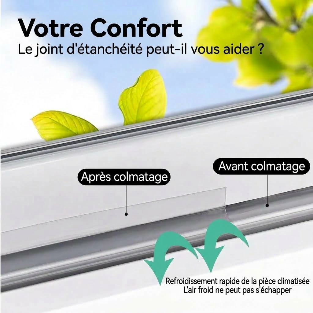Bande d'étanchéité de 5 m pour portes – Protection efficace contre la poussière, les insectes et le bruit