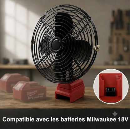 Ventilateur portable sur batterie d'outillage