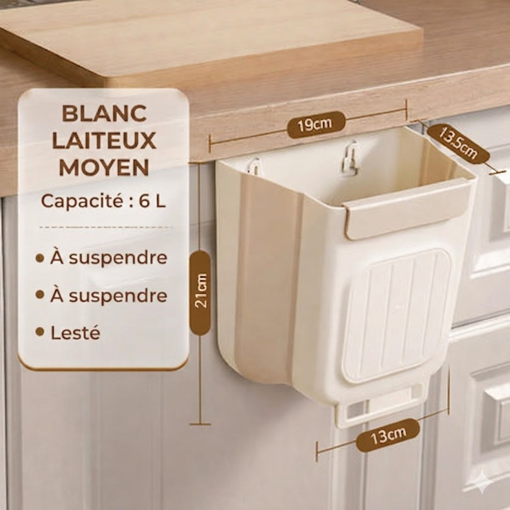Poubelle pliable gain de place