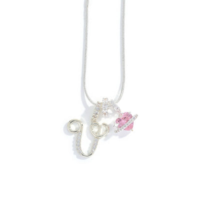 Élégant collier avec pendentif cœur