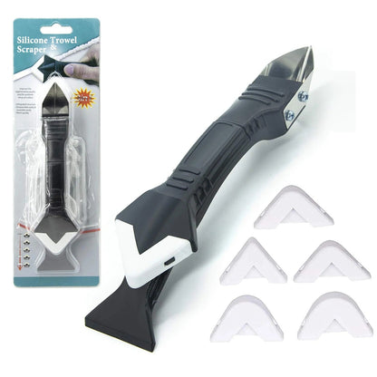 Outil de calfeutrage 3-en-1 - Extracteur & Lisseur de silicone