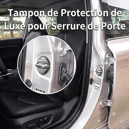 Coussin de protection haut de gamme pour serrure de portière de voiture | Lot de 4