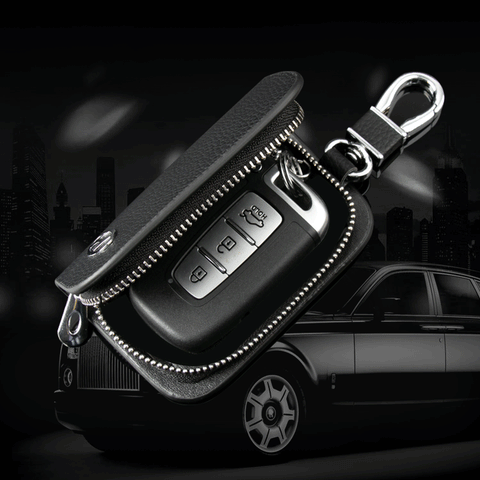 Étui de Clé de Voiture en Cuir de Luxe (Universel)