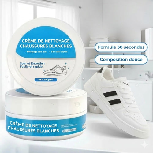 Crème de restauration pour chaussures blanches