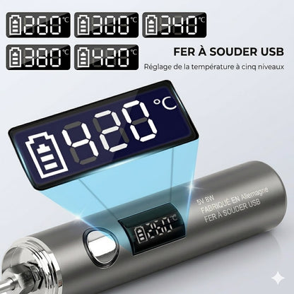 Stylo à souder rechargeable par USB