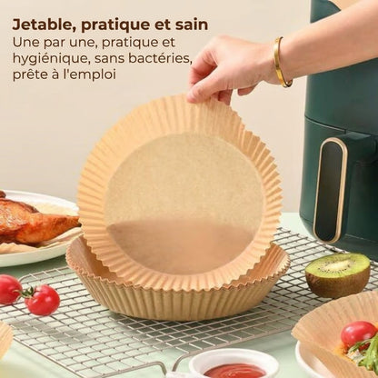 Paniers en papier cuisson pour Airfryer - [100 pièces]
