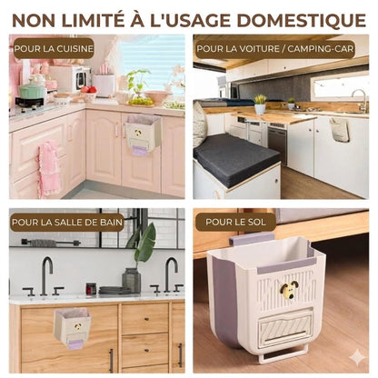 Poubelle pliable gain de place
