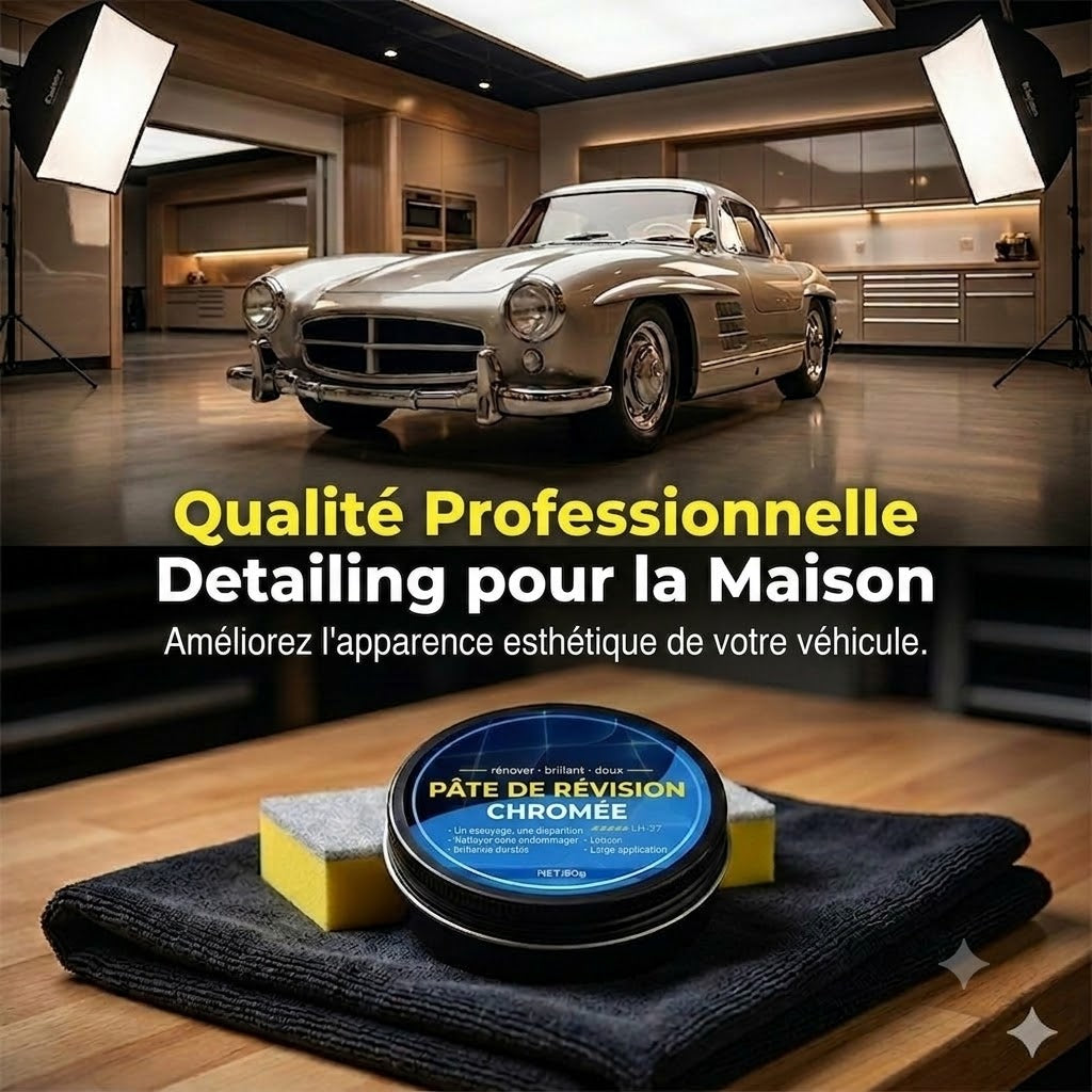 Pâte de réparation pour placage chrome