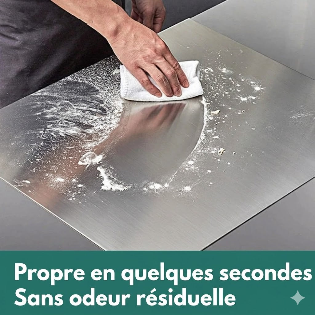 Planche à découper en inox pour plan de travail