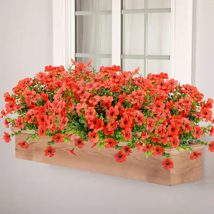 Fleur artificielle résistante aux UV - 4 pièces