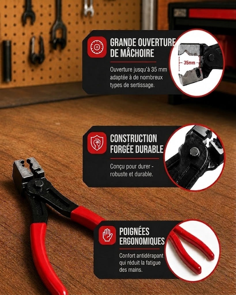 Coffret de 5 pinces pour déconnexion connecteurs électriques ProReach – Outil spécialisé pour l'automobile et l'électricité