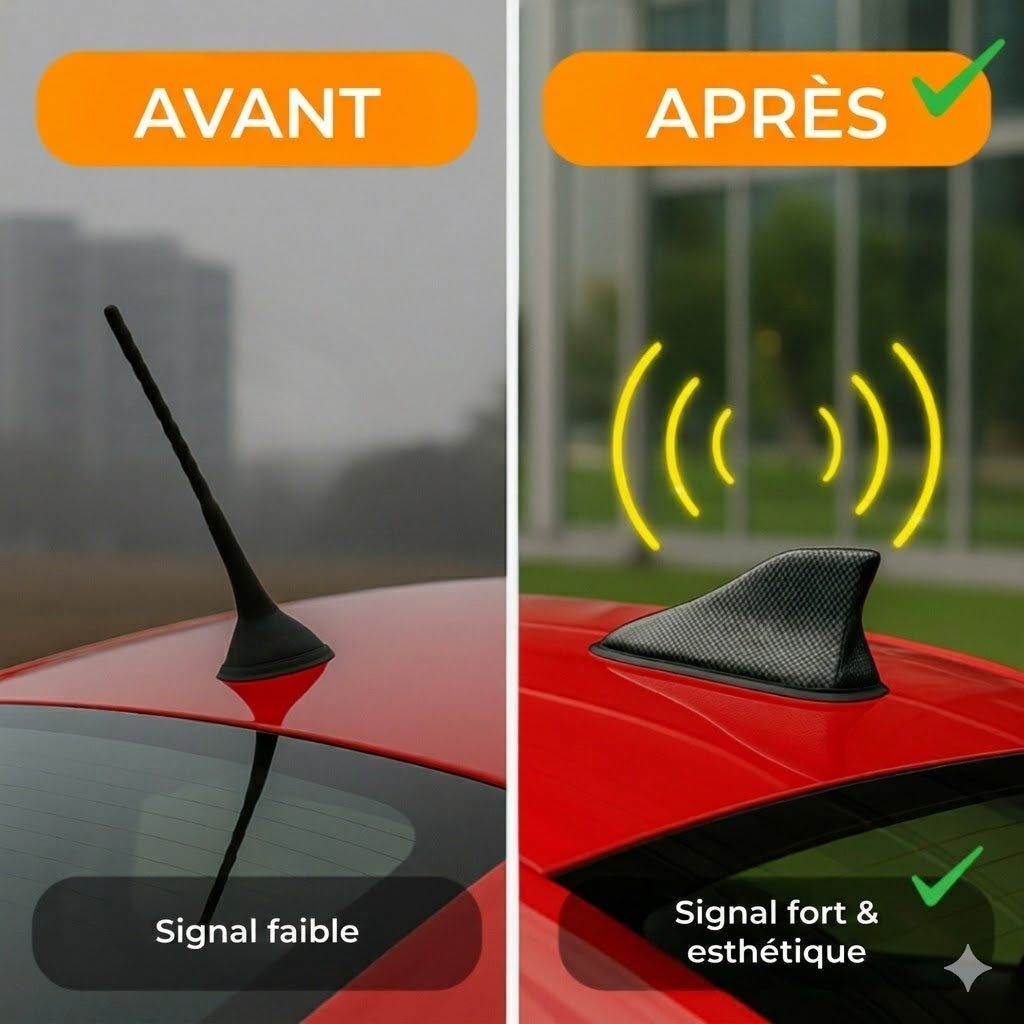 Amplificateur d'antenne de voiture aileron de requin - Réception radio améliorée
