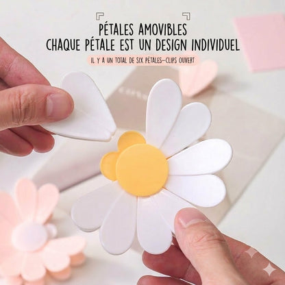 🌼 Clips de fermeture en forme de fleur – Pour la conservation des snacks et des aliments (4 pièces)